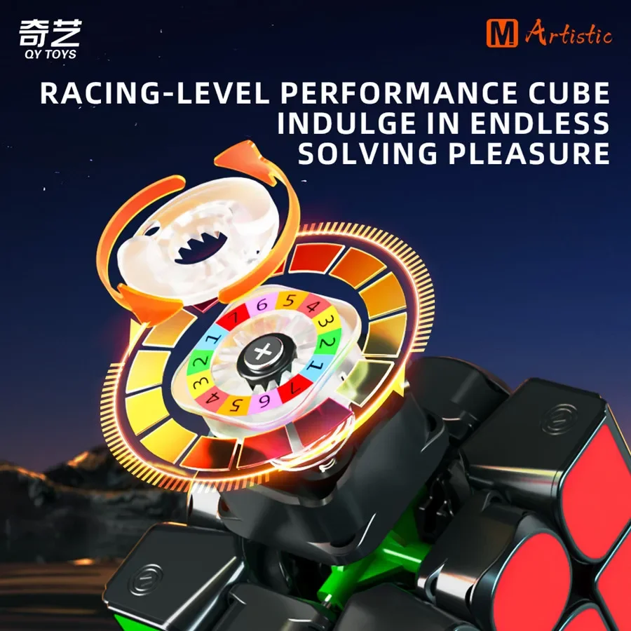Qiyi M Pro  3x3 Magnetic Magic Cube Art Version Speed Cube Stickerless QY PRO 3X3 Art Edition Cubo Magico Puzzle Toy