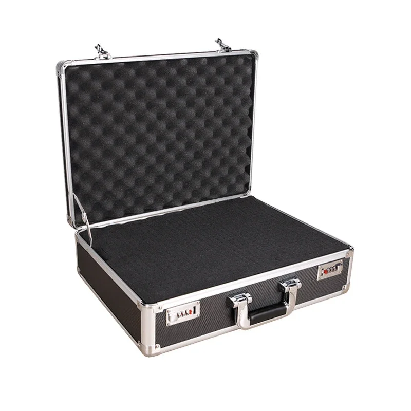 Aluminum Case Password Tool Box Organizer Portable Tool Bag Hard Case Safety Instrument Case Suitcase Metal Toolbox Briefcase