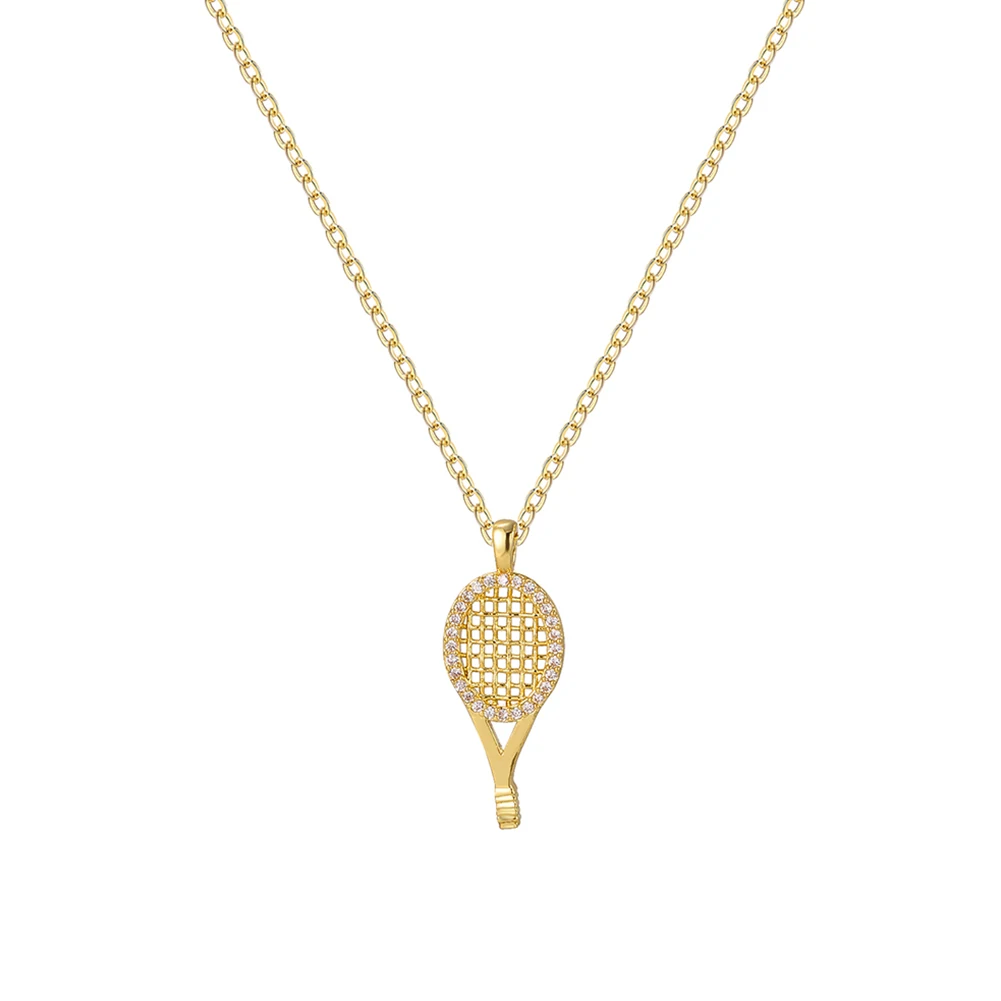 Tennis Racket Neckl… - image