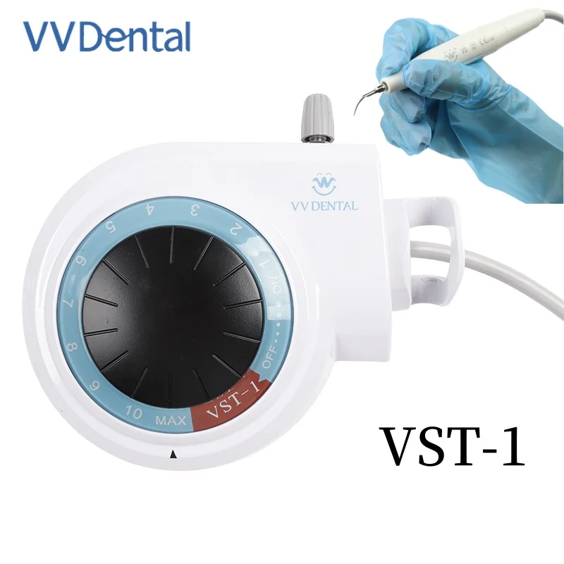 

VVDental VST-1 Ultrasonic Scaler Oral Cleaning Dental Calculus Smoke Stains Scaler Teeth Perio Scaling with Handpiece and 5*Tips