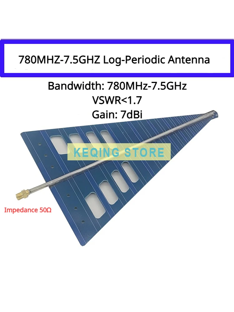 UWB dedicated log-periodic antenna Direction finding antenna Spectrum analyzer Signal analysis Positioning EMC antenna