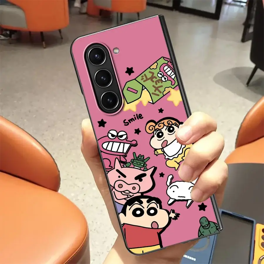 حافظة لهاتف سامسونج جالاكسي ZFold4 ZFold6 ZFold3 Z Fold 7 6 5 4 3 ZFold7 ZFold5 S S-hinchanS كارتون #2