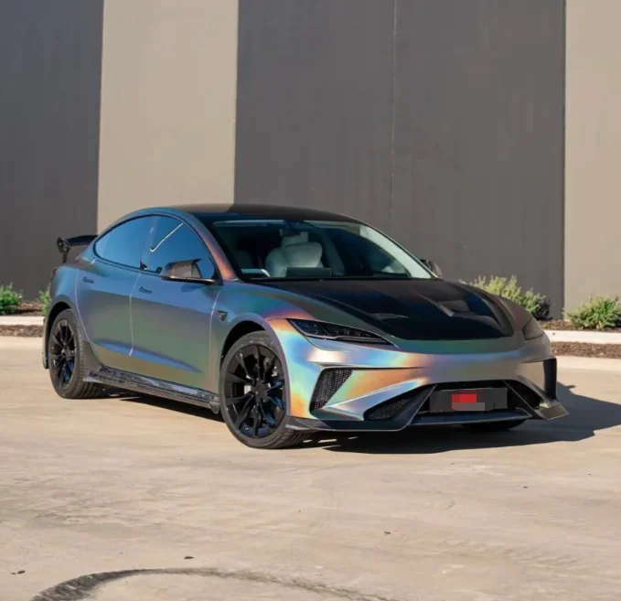 Tpu Metallic Wrap Magic Flame Splendid Gray Fortuner Body Kit Car Tinted Demo Cabinet 5-Year Warranty