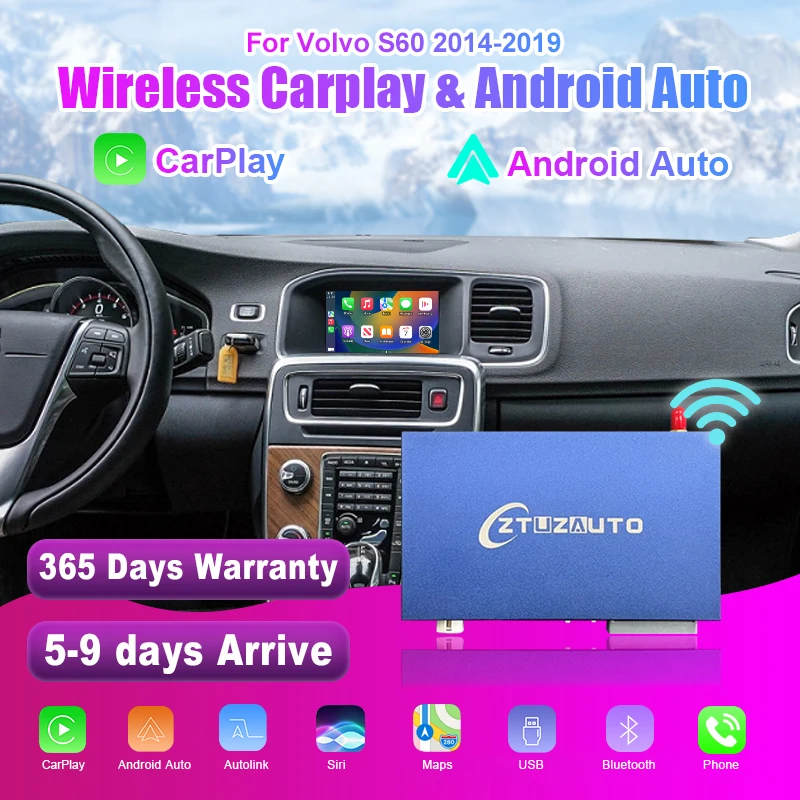 Wireless CarPlay for Volvo S60 S60L 2014-2019 7