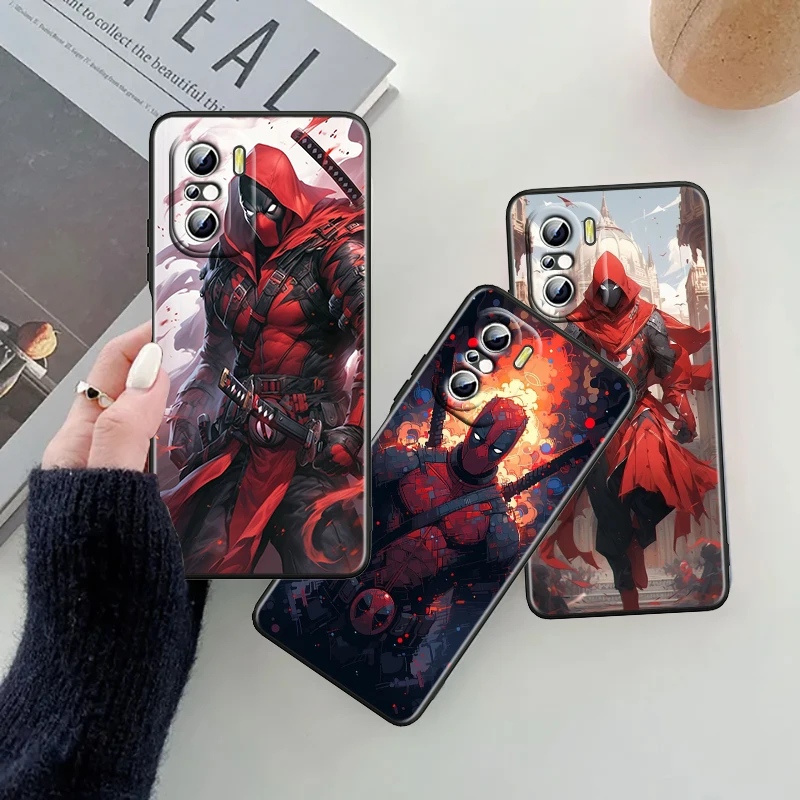 Death Attendant Marvel Cool For Xiaomi Redmi 9A 9C 9AT 10C 9 9T 10 12C 13C A3 12 K60 A1 K50 K40 5G Black Cover Phone Case