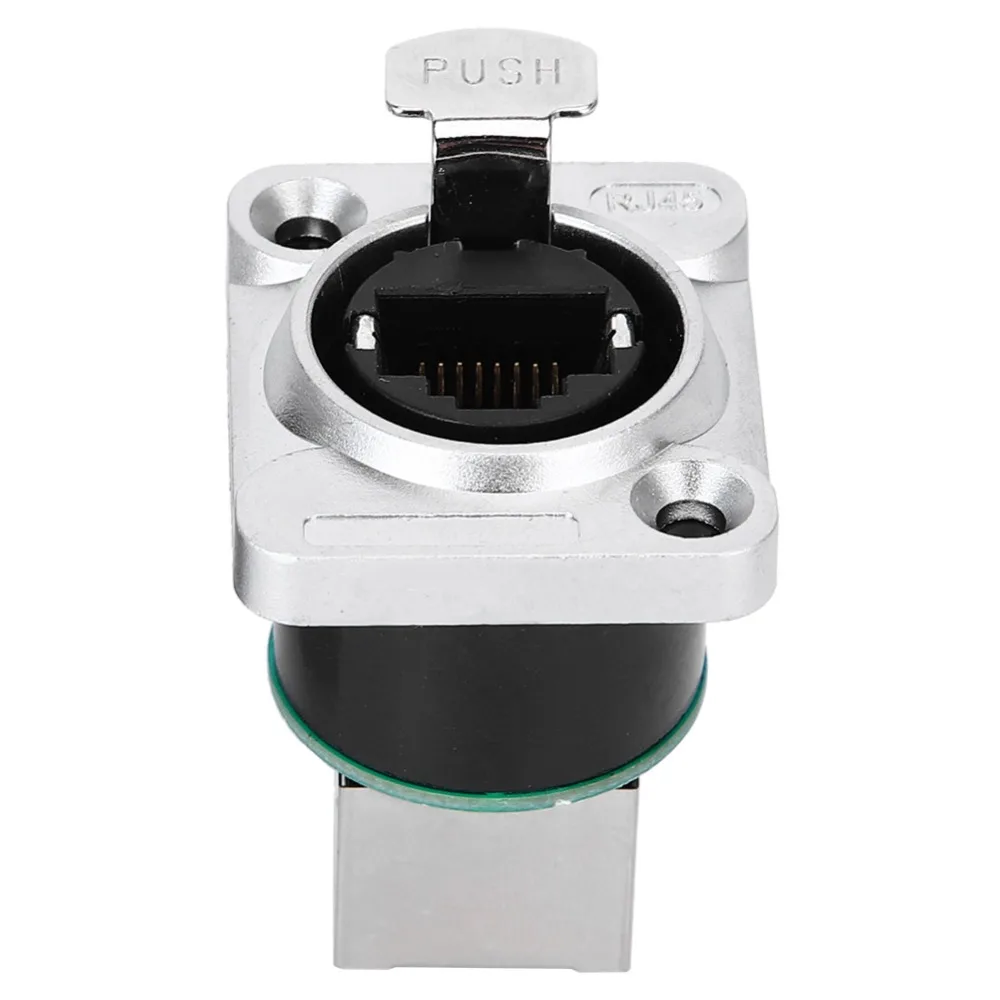 

2 Pcs Fire Retardant RJ45 Angled Connector 8P8C Interface Round Insulator RJ45 Aviation Plug Zinc Alloy Chrome Plating Shell