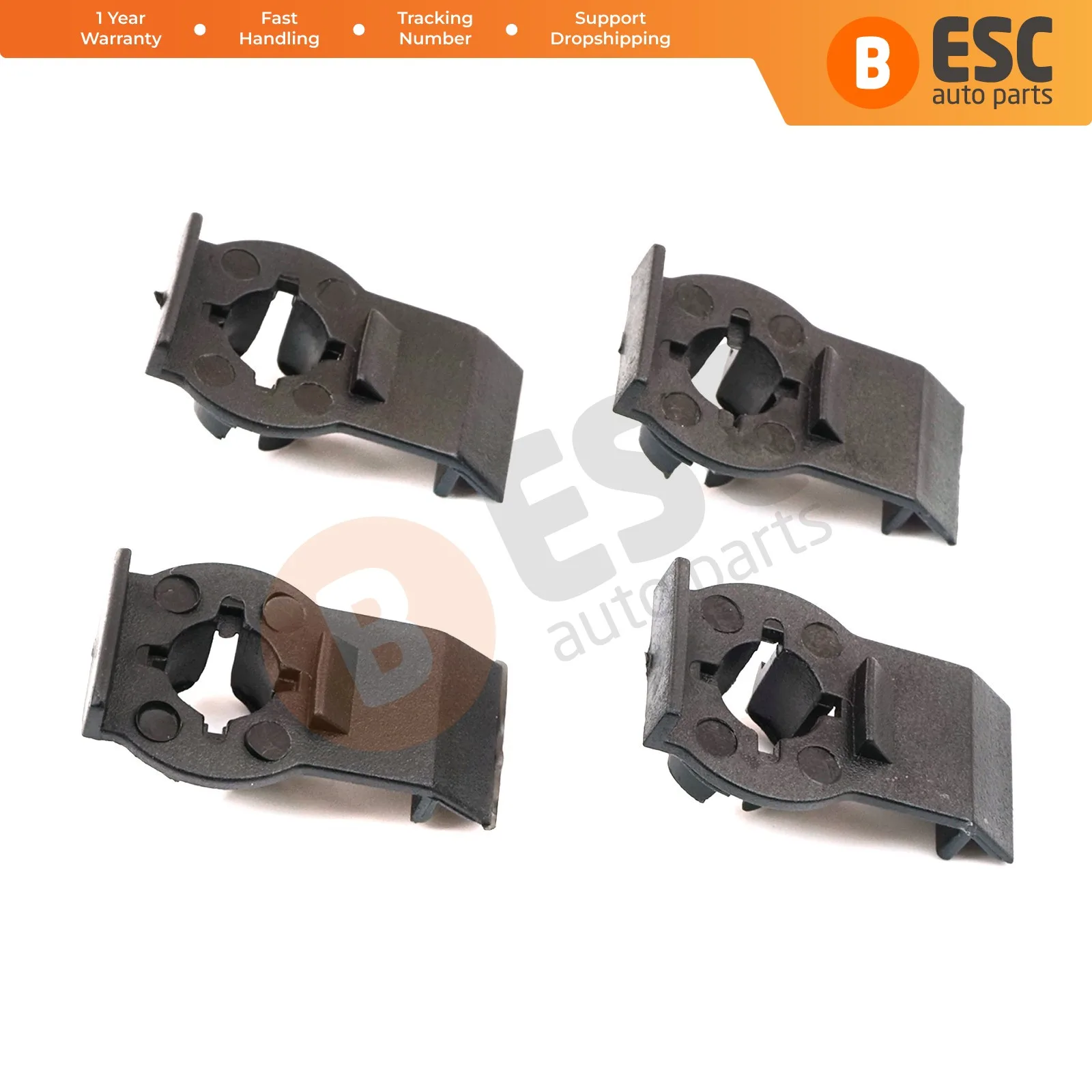 ESC ECF784 4 Pieces Window Repair Clips 51338254781 for BMW E53 X5