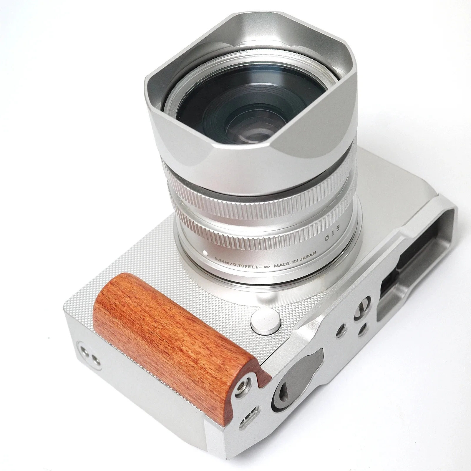 أفضل مقبض خشبي L-قوس لسيجما BF كاميرا رقمية قبضة Arca-السويسرية الألومنيوم قاعدة لوحة ترايبود الإفراج السريع خمر