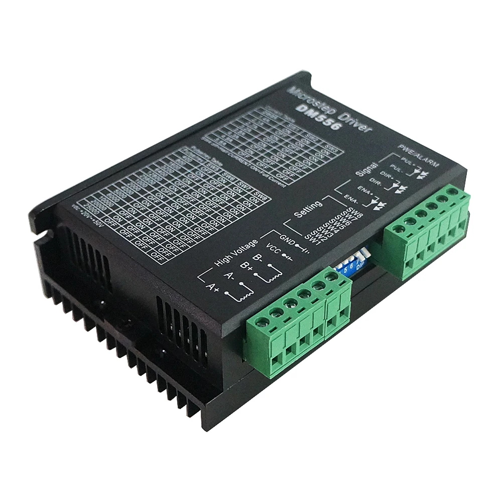 DM556 Microstep Drivers 24-50V 4.5A for Nema 23 34 Steppers Motors High-Speed Low-Noise Controller Amplifiers Parts Board