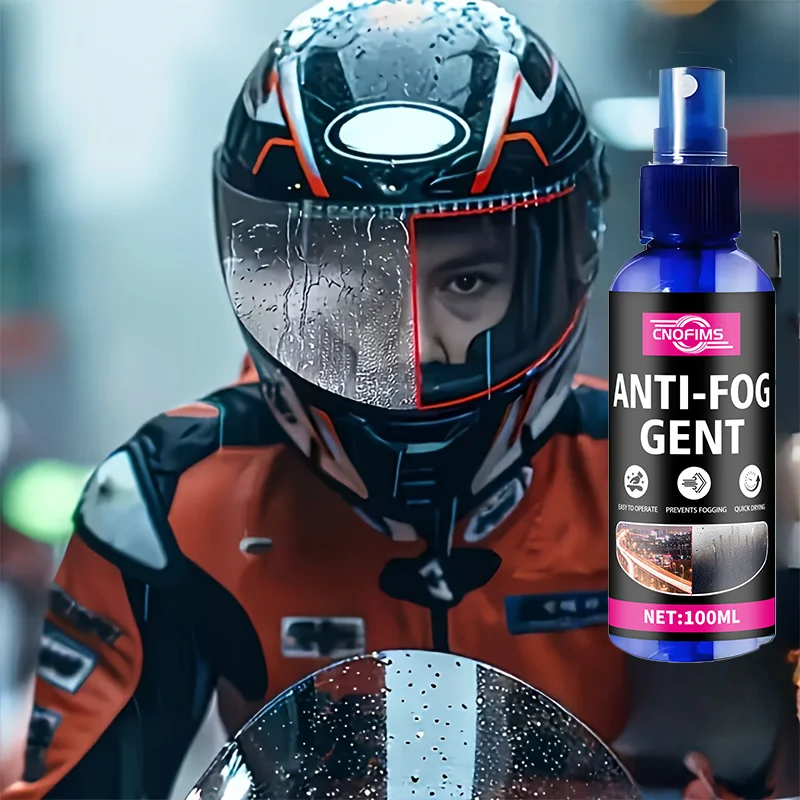 Immagine 3: Spray antiappannante a lunga durata per finestrini auto, caschi, parabrezza e specchietti, per renderli più chiari.