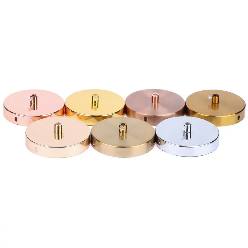 Ceiling Plate Vintage Round 10CM Multiple Colors Lighting Accessories For Pendant Lamp Disc Base Ceiling Canopy