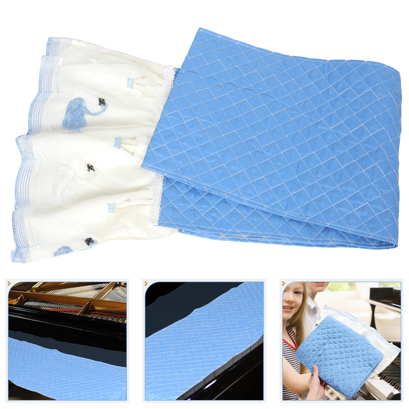 

Piano Dust Cover Instrument for Computer Keyboard Electric Polyester Covers Protective