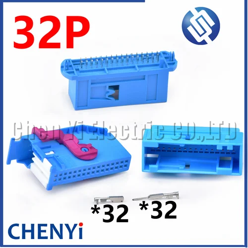 Conector de instrumento de enchufe eléctrico Ecu de 32 pines para coche, cable de tablero, enchufe OBD2 1J0972977D 8L0972977D 1719057-2 para VW Audi