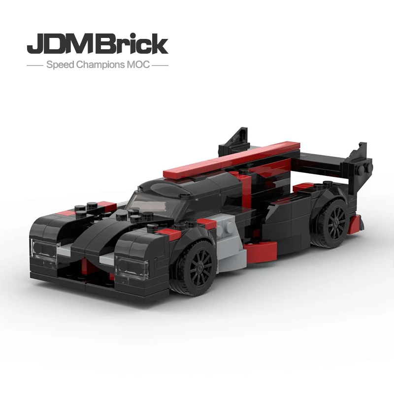 MOC Building Block Creative Gift Set Black Cool Sports Car Model Series Assembly Small Particle Set Gift Box