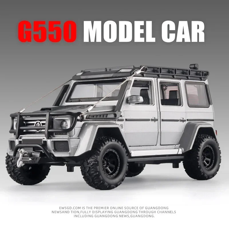 1:24 Mercedes Benz G550 Off Road SUV Alloy Model Car Diecast Vehicle Toy Model Simulation Car Sound & Light Toys For Kids Gifts