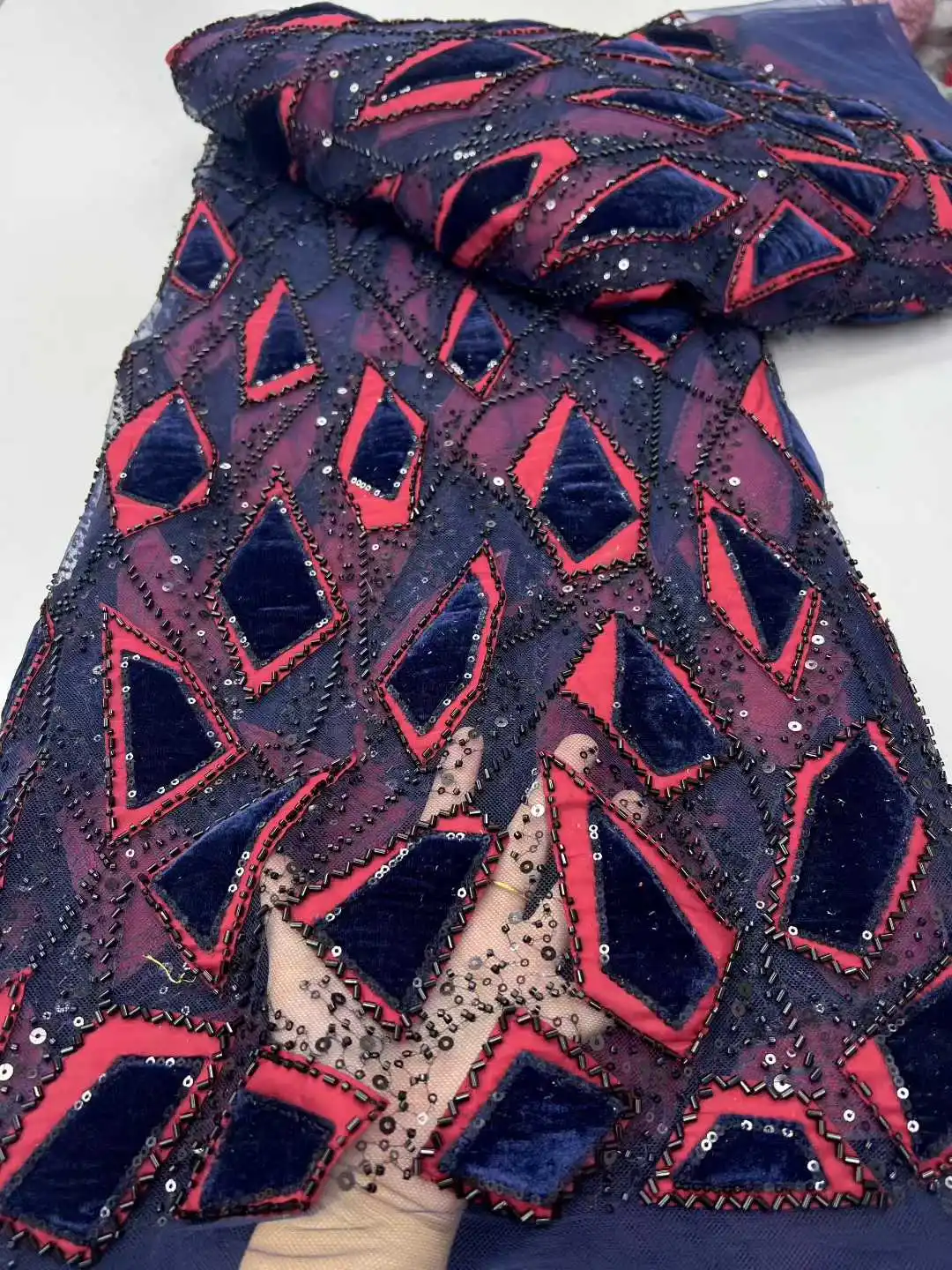 أحدث فاخر ثلاثية الأبعاد مطرز الدانتيل شبكة عالية الجودة الترتر الأفريقي أقمشة الدانتيل التطريز 2025 فساتين لفساتين الزفاف