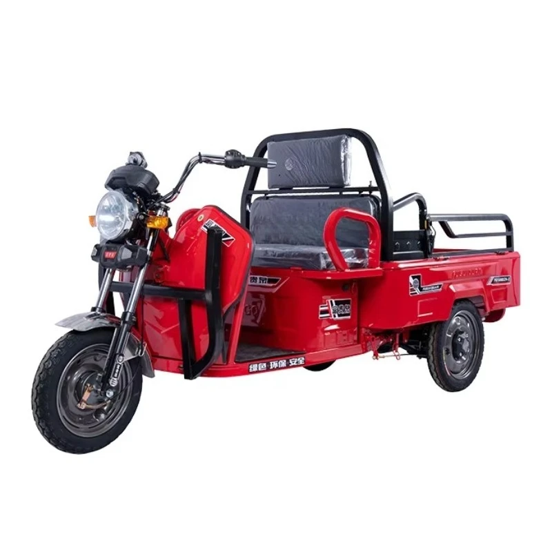 Yc Fuguiquan electric tricycle 801-1000W 60V 300-400kg load 50-70km range, open body for 1 person, multi-purpose adult car