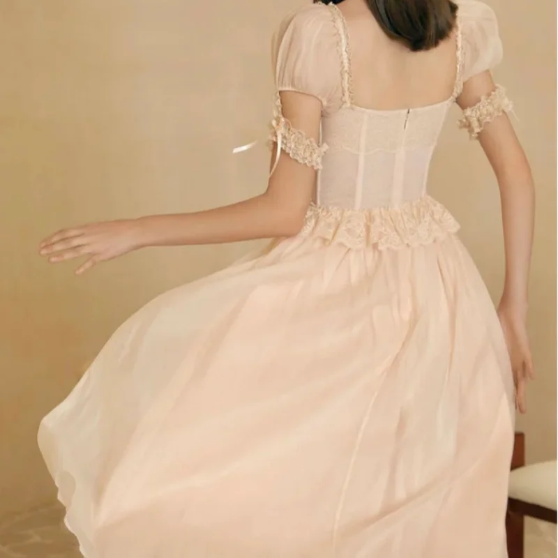 Elegant Sleeveless Heart-Shaped Collar Formal Occasion Party Dress And Calf Long Ball Dress Embroidered Yarn Evening Dress