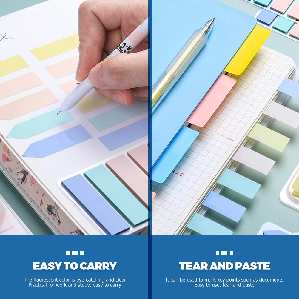Picture 7: 700Pcs Page Index Tabs Sticky Markers Writeable Easy to Remove Reposition for Study Work Organization Book Tabs