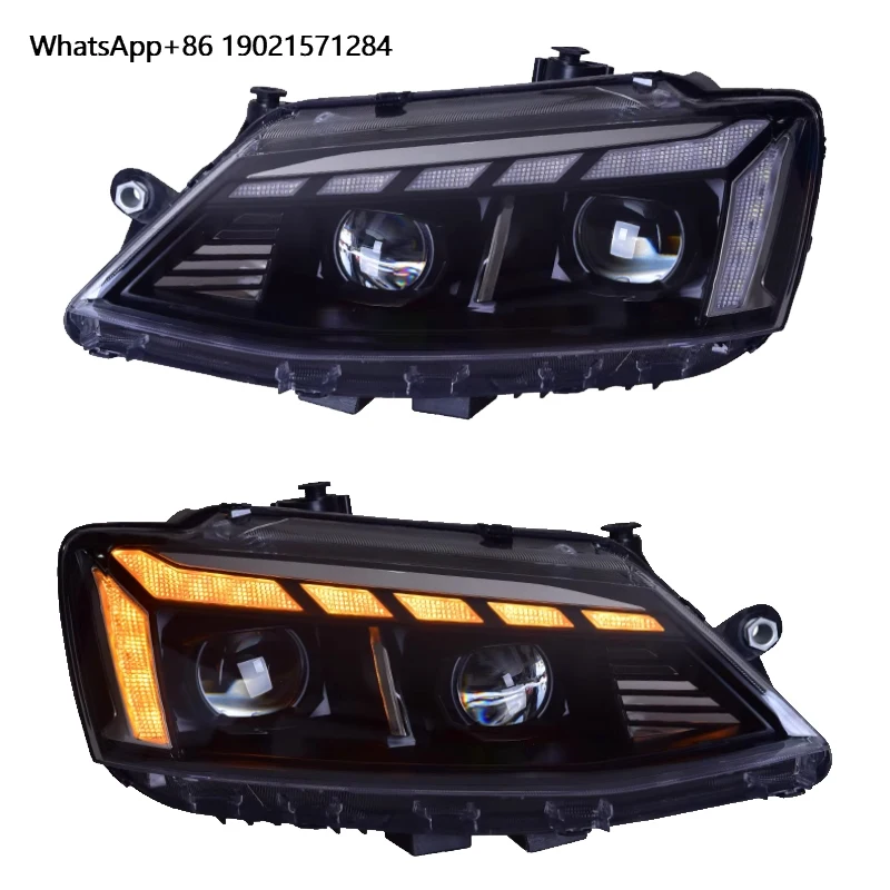 

High Quality Jetta 6th Gen Headlights 2011 2018 Jetta MK6 LED Front Lamp Upgrade VW Head Light Assembly DRL