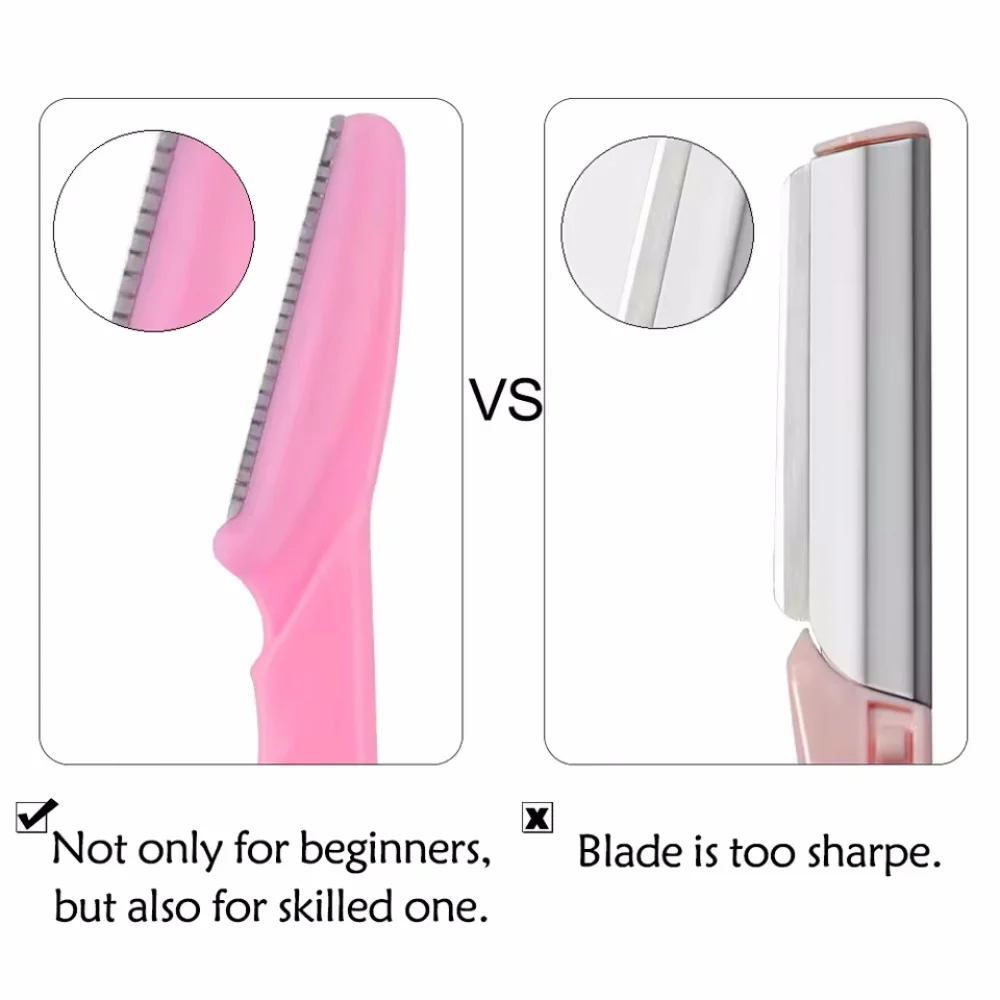 3/6/15Pcs Eyebrow Trimmer Face Blade Shaver Portable Eye Brow Epilation Hair Removal Safety Eyebrow Cutting Woman Makeup Tools #3
