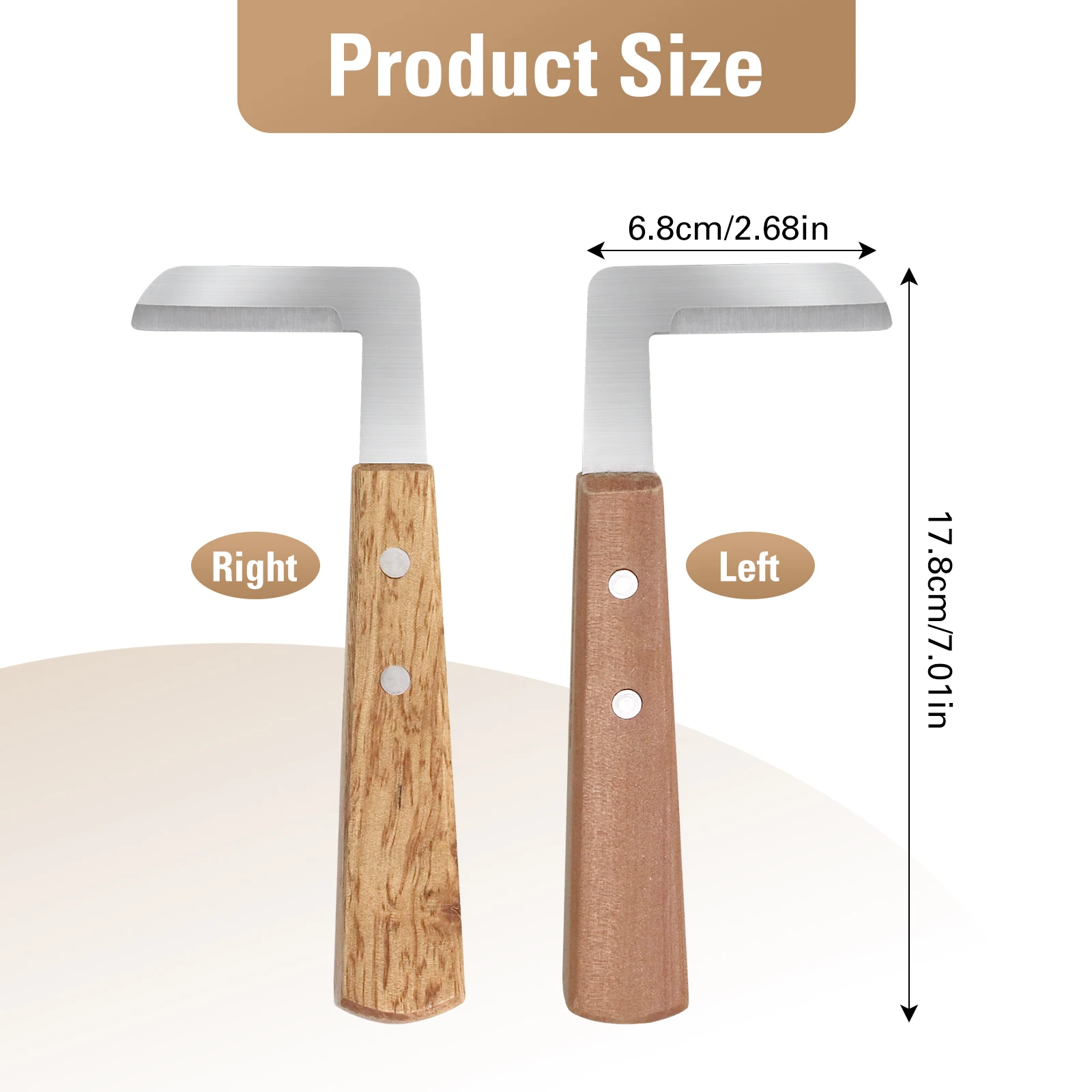 1Pcs Rinder Pferde Huf Cutter Ziege Schafe Schwein Vieh Huf Messer Rechts/Links Hand Tier Fuß Beschneiden Werkzeuge veterinär Liefert