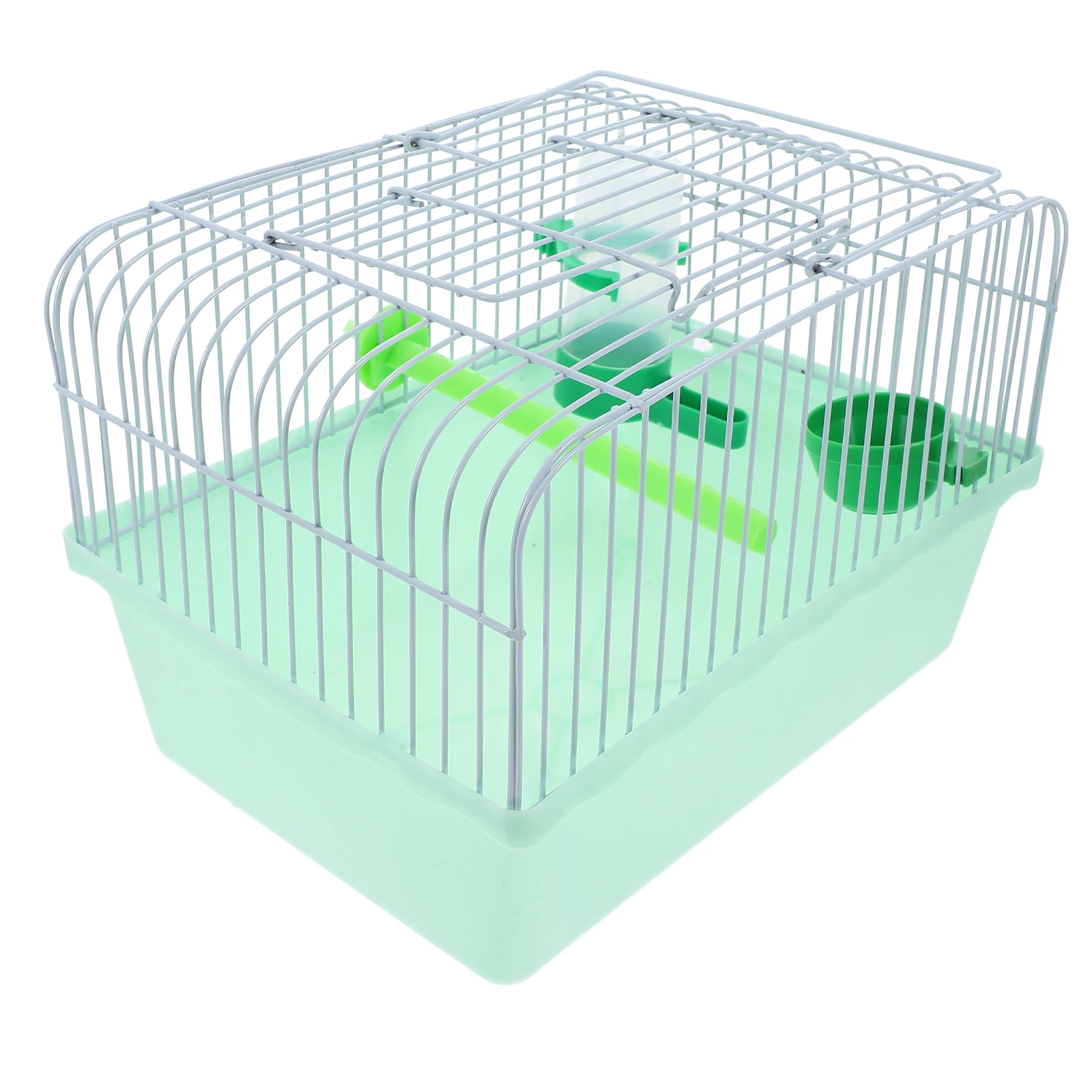 

for Parakeets Small Animals Carrier Travel Iron Aviary Portable Bird Travel Perch Food Box Water Dispenser Durable ABS Material