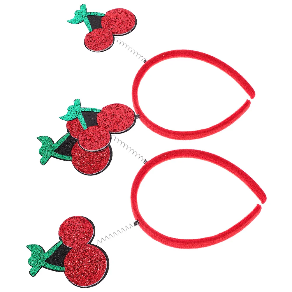 

2Pcs Children Party Headbands Cute Fruit Theme Photo Booth Accessories Fashionable Fun Headwear for Kids Birthday Festival