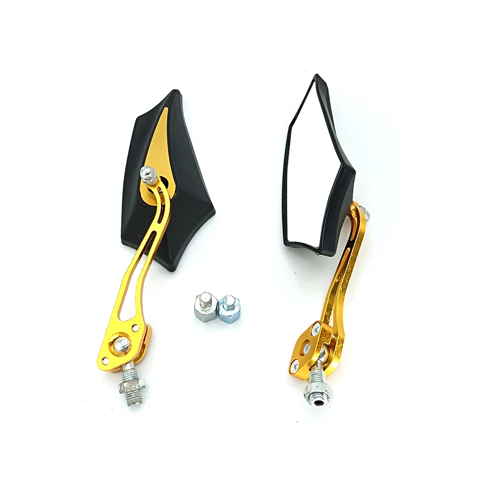 Motorcycle Side Mirror Aluminum Rearview Mirror Convex Side Mirrors Motorcycle Accessories and Parts