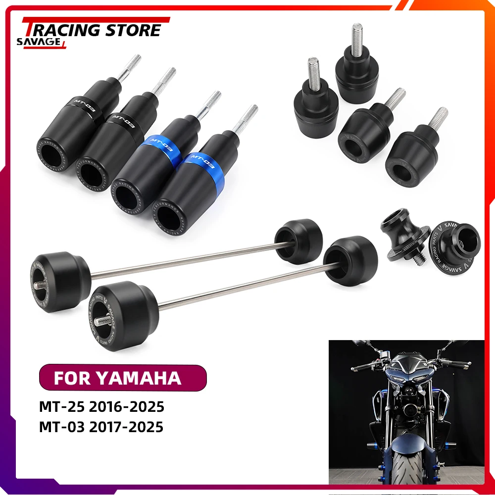 

Frame Wheel Axle Spindle Fender Mudguard Fork Slider Guard Swingarm Crash Protect Spools Slider For Yamaha MT-25 MT-03 MT25 MT03