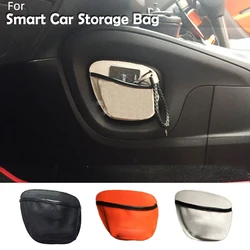 For Smart 453 Fortwo Forfour New Car Storage Bag Patch Pocket Mobile Phone Sundried Card Leather Bag Mesh