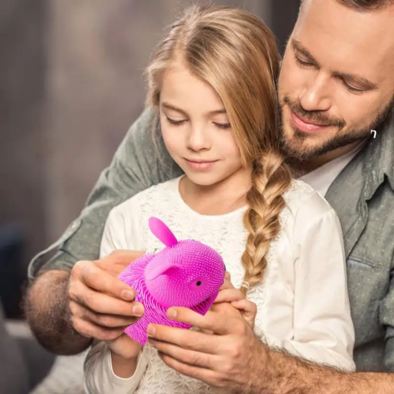 Squeeze Stress Toy Long Haired TPR Hairball Dog Stress Toy Antistress Sensory Toys Soft Vent Family Desk Accessories