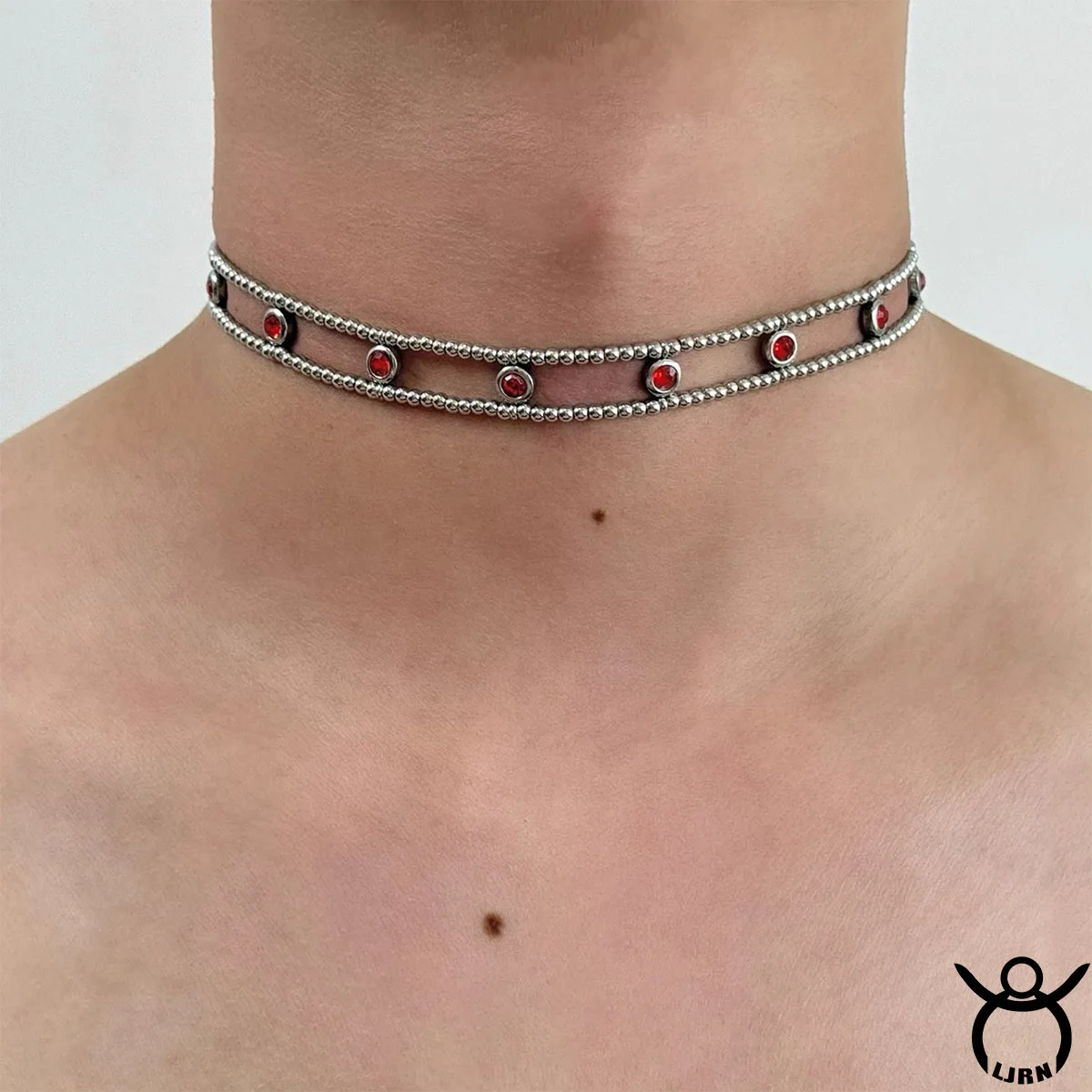 

2025 New Necklace Handmade Beaded Crystal Stainless Steel Vintage Simple Unisex Choker for Women Men Girl Jewelry Gift