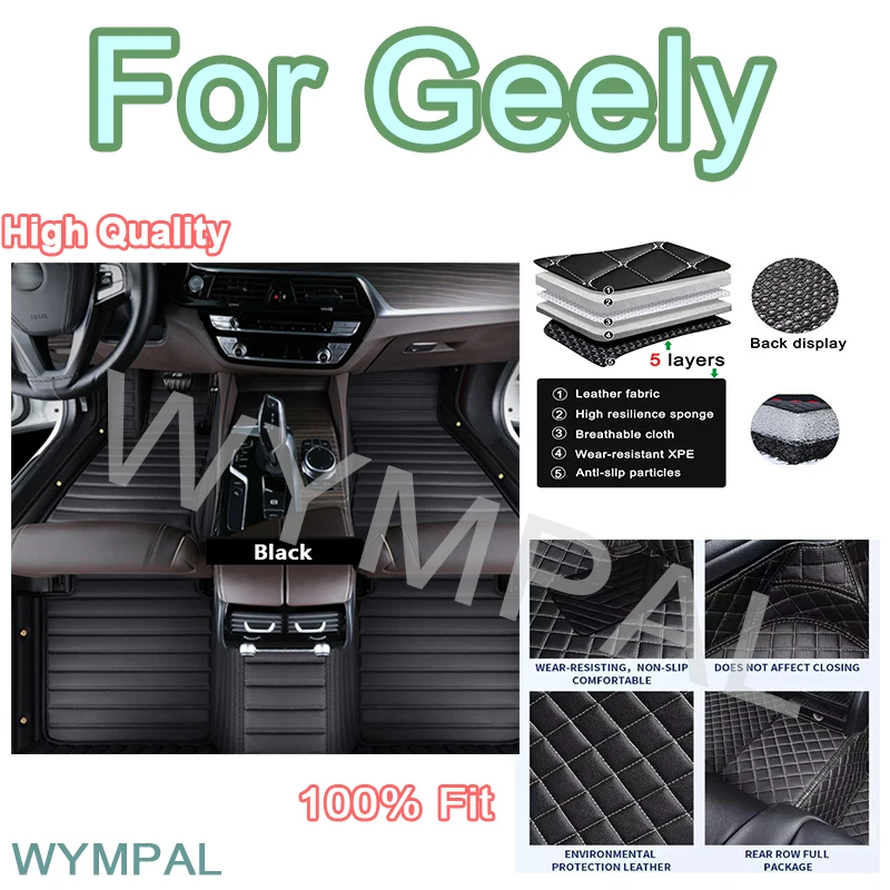 

Роскошные автомобильные коврики на заказ для Geely Emgrand Tugella L Okavango Azkarra X Xingyue, аксессуары, внутренние накладки