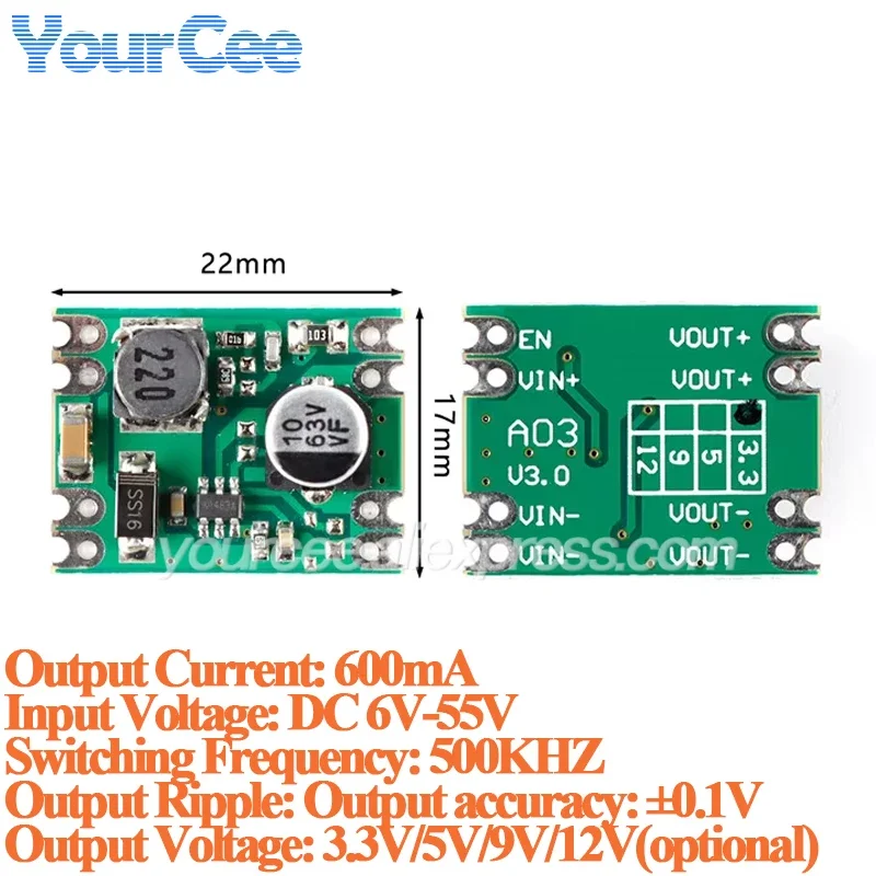 5Pcs/1Pc Mini DC-DC… - image