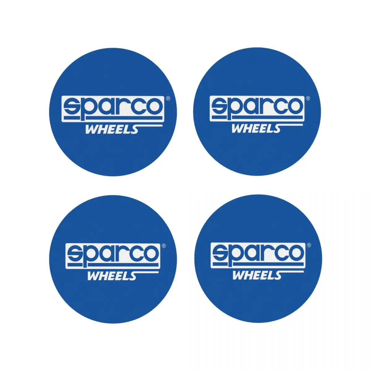 Sparco Logo Car Racing Club Coasters Kitchen Placemats Insulation Cup Coffee Mats For Decor Home Tableware Pads Set of 4