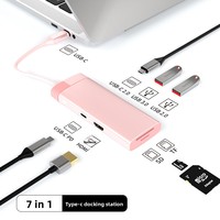 Colorful 7-in-1 Type-C Docking Station USB Hub 3.0 Multi-Function Hub Computer Expansion Dock