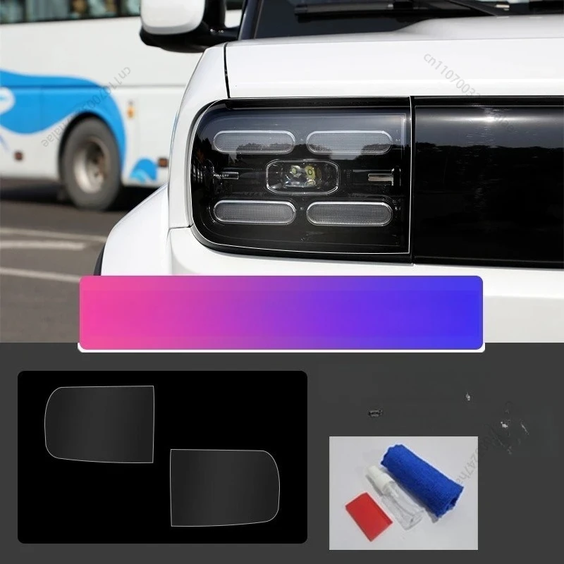 Anti-scratch Front Lamp Transparent For Spark EUV Baojun Yep Plus 2026 Car Headlight TPU Original Pre Cut tpu Protective Film