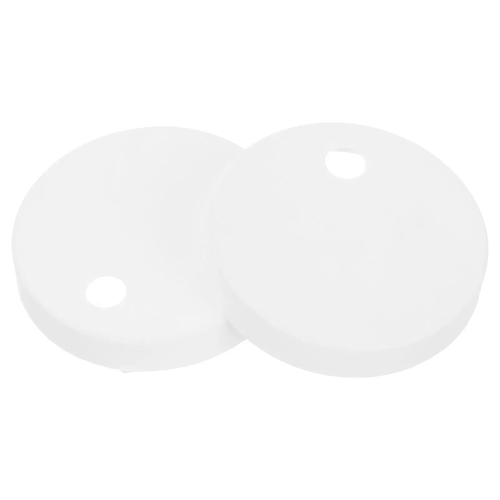 

White Toilet Bolt Caps Round Decorative Covers Plastic Screw Decor Toilet Bowl Compatibility Universal Installation Enhancing