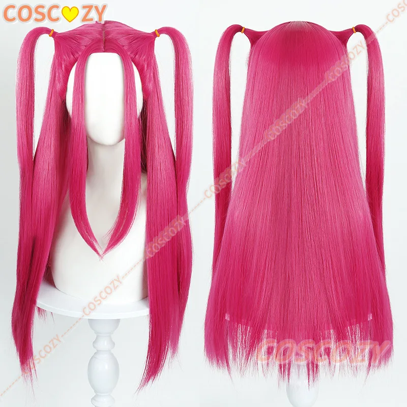 

Movie K-Pop Hunters Mira Cosplay Wig Children wigs Halloween Women Rose Red Heat-resistant Synthetic Fiber Wigs Prop
