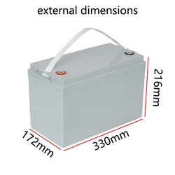 12V Lifepo4 Battery Storage Boxes 50Ah 90Ah 100Ah 105AH 120Ah Lifepo4 Battery Case DIY solar cells  RV Camper Yacht Battery Box
