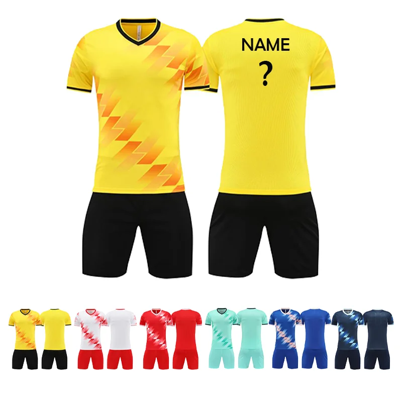 

CUSTOMS Adult Kids Football Jersey Custom Boy Soccer Jersey Soccer Uniform BreathableFor futbol camisetas hombre