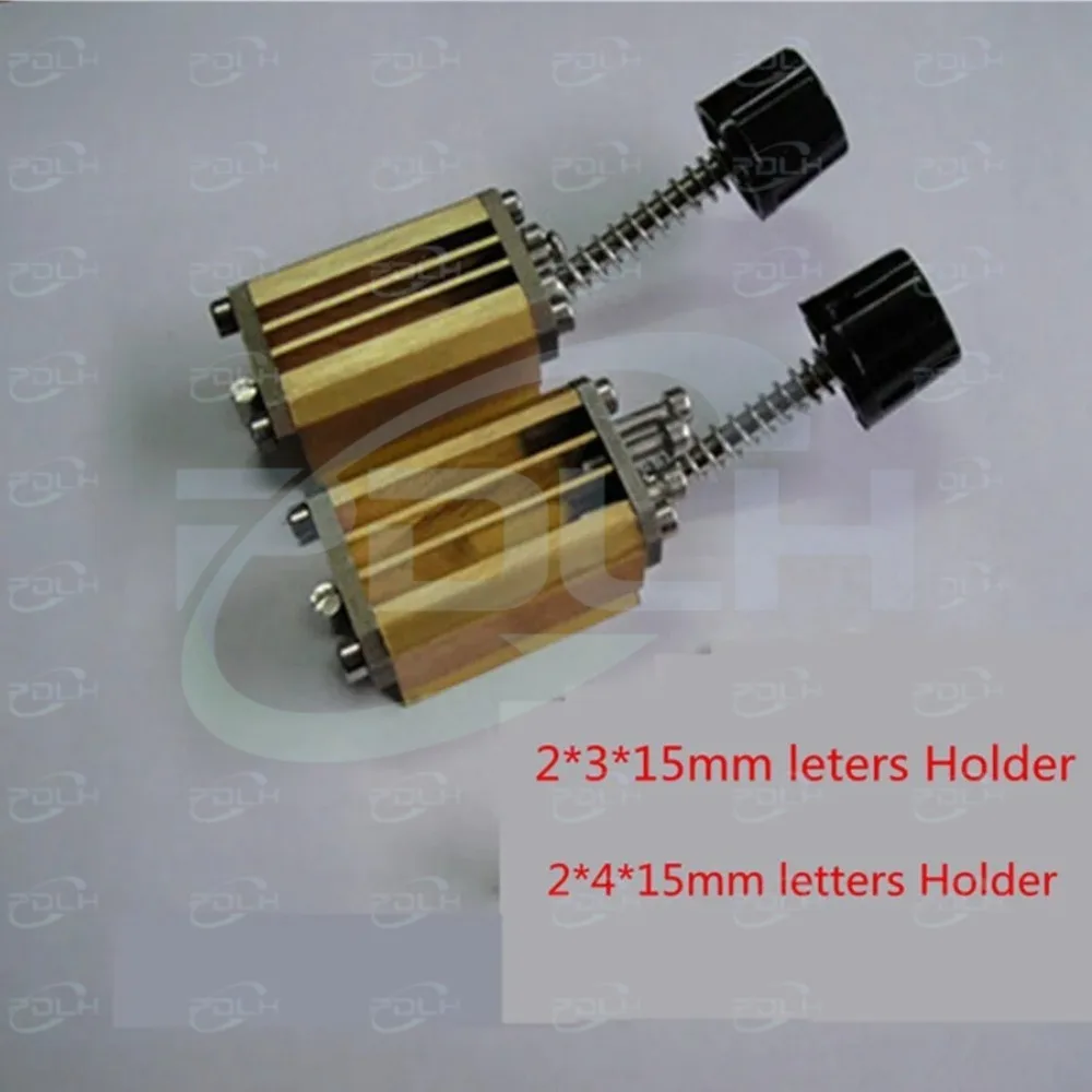

2×3×15 Hot Stamping Holder 1Pcs For HP-241B Date Coding Machine English Aphabet Characters Font Fitting with 48 pcs Letters