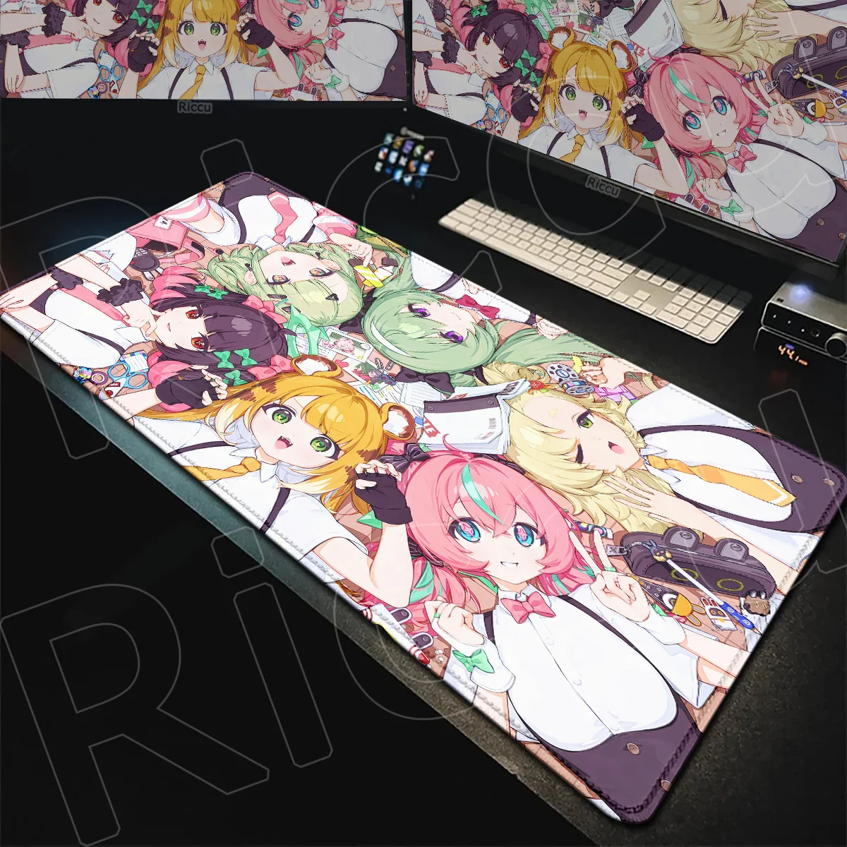 Non-slip Natural Rubber Gaming Mouse Pad ZZZ Zenless Zone Zero Cute Girl Nangong Yu Mauspad Large Angels of Delusion Desk Carpet