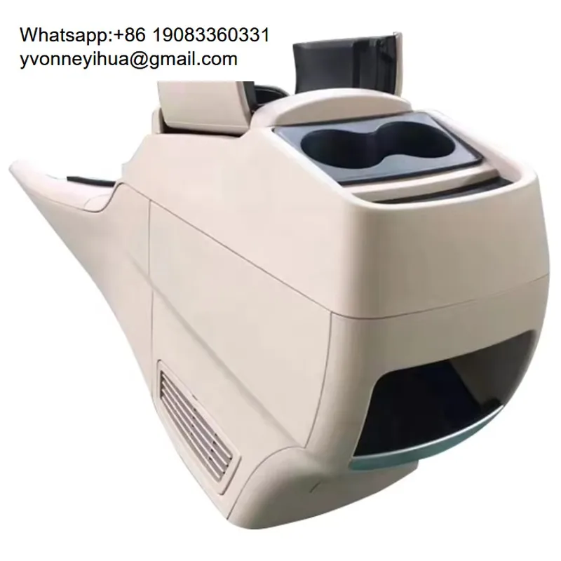 

Горячая распродажа: Прочный автомобильный подлокотник-бокс из бежевой пластиковой кожи для консоли