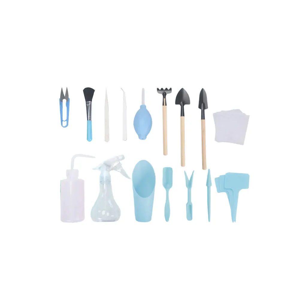 

16 Pcs Gardening Tools Succulents Digging Weeding Transplanting Pruning Loosening Soil Mini Shovel Trowel Kit Planting