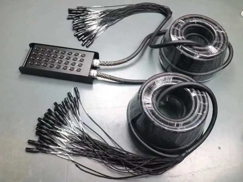 32 canales 2 Cable principal rollo etapa caja Cable Dmx Audio De Y Power Snake XLR Cable macho a hembra Multi micrófono