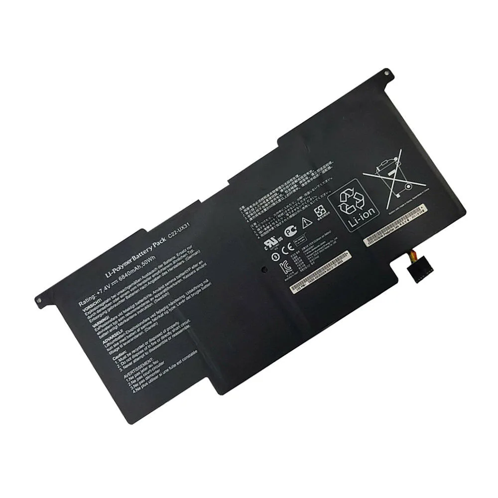 Brand New Genuine Original C22-UX31 7.4V 50Wh Laptop Battery for Asus ZenBook UX31 UX31A UX31E C21-UX31 C23-UX31