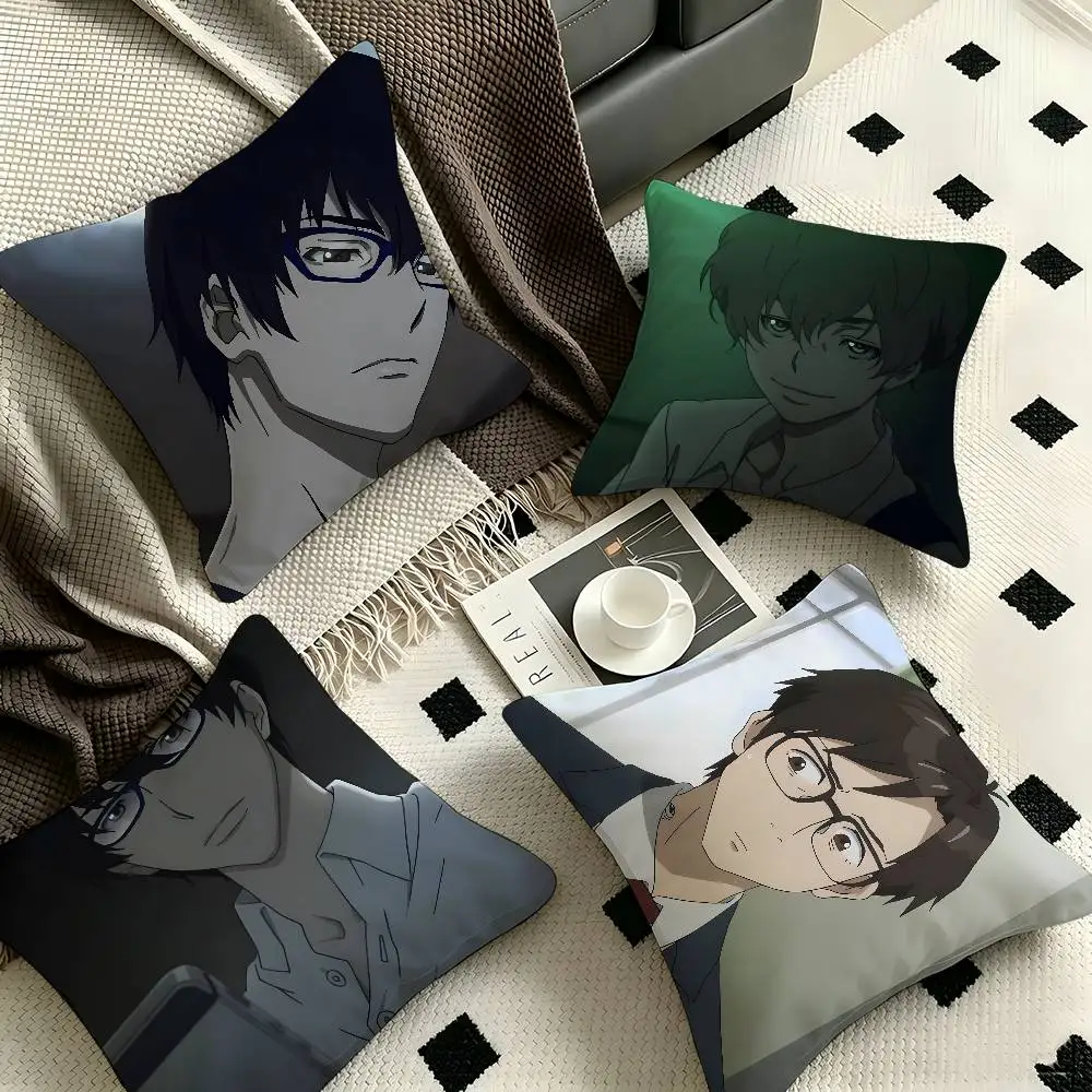 1pc Hisami Touji Terror In Resonance Pillow Case Fashion Square Pillowcase Bedroom Sofa Room Ins Decoration Leisure