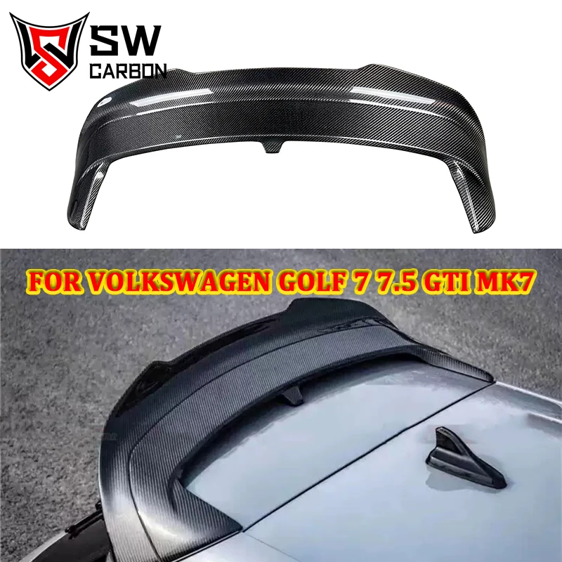 

Заднее крыло из углеродного волокна в стиле CSV для Volkswagen VW Golf 8 (Восемь) MK8 GTI, задний спойлер на крышу, сплиттер крыла, верхний спойлер, комплект корпуса